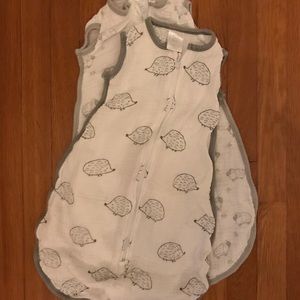 Set of 2 muslin sleep sacks